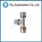 1540 Series Brass Pneumatic Fittings , Three Connection Joint Brass Tube Fittings