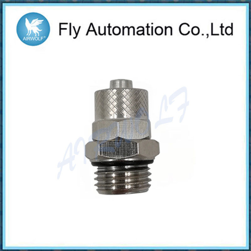 Metric Male Pneumatic Connectors Fittings 1511 Series -20°c - 80°c With O Ring