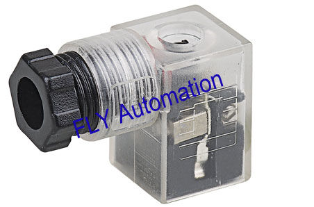 China 9.4 MM 2 + 1GND DIN43650C IP65 MPM solenoïde elektromagnetische inductie Coil Connector exporteur 