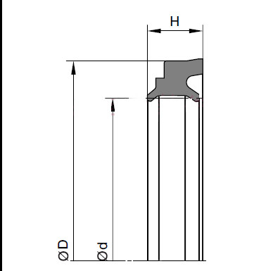 Wear Resistance Pneumatic Air Cylinder Wiper Seal 8-TPE-U 338266 FESTO WIFC4-16X23X4