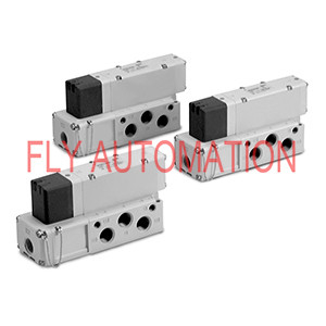 SMC VQC4000 5 Port Pneumatic Solenoid Valves Base Mounted Plug In