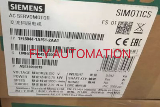 SIEMENS 1FL6 Servo Motors For SINAMICS V90 1FL6044-1AF61-2AA1