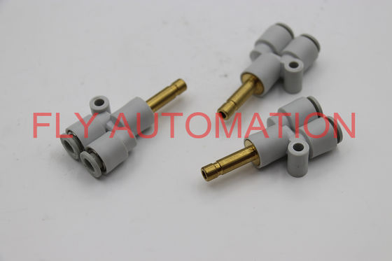 SMC KQ2U06-99A PBT Push To Connect Tube Fitting Plug In Wye 6 Mm Tube Od White