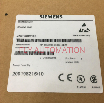 Sinamics Simovert Masterdrives Braking Unit 6SE7032-7EB87-2DA1 SIEMENS