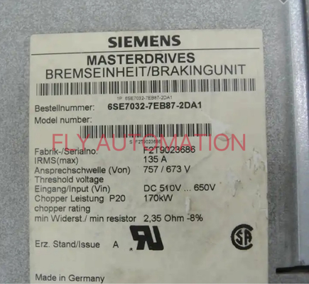 Sinamics Simovert Masterdrives Braking Unit 6SE7032-7EB87-2DA1 SIEMENS