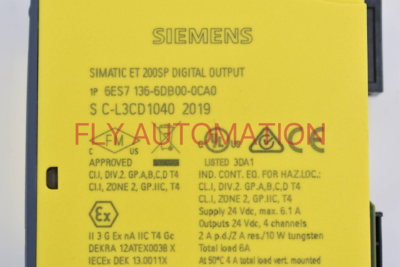 SIEMENS 6ES7136-6DB00-0CA0 Simatic ET200 PLC - DP Electronics Module