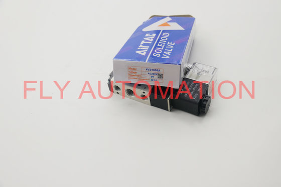 Woljay Pneumatic Solenoid Air Valve 4V210-08 AC 24V PT 1/4" 2 Position 5 Way Normally Closed