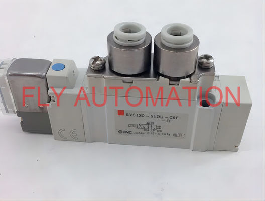 SY5120-5LOU-C6F-Q Air Solenoid Valve 2-Position Single Pilot 24 VDC SY5000 Series