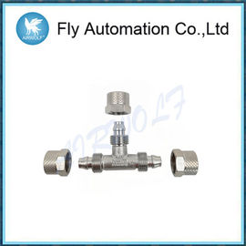 1540 Series Brass Pneumatic Fittings , Three Connection Joint Brass Tube Fittings