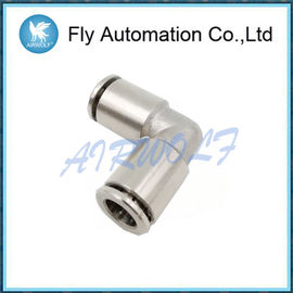 Samakonasana Pneumatic Connectors Fittings , Silvery White Air Tube Fittings