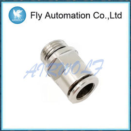 Circular Shaped Pneumatic Tube Fittings Stainless Steel Straight Through Type