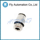 Circular Shaped Pneumatic Tube Fittings Stainless Steel Straight Through Type