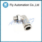 S6520 G1/4" Right angle Swivel Male Elbow Sprint Silver Compressed air
