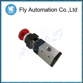 1/4" Mechanical  3/2 Way Push Button Air Valve Red Port Convenient Operation