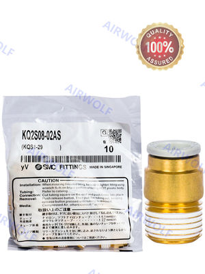 SMC Brass Nickel plated Inner Hex Threaded Lightweight KQ2S One-touch Straight Fittings  KQ2S04-02AS	KQ2S06-M6N KQ2S06-M5A	KQ2S06-01NS KQ2S06-01AS	KQ2S06-02NS KQ2S06-M6A	KQ2S06-03NS KQ2S06-02AS