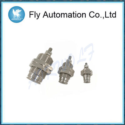 Silvery Single Acting Spring Return Cylinder 6mm Stainless Steel CJPB10-10 CJPB6-5