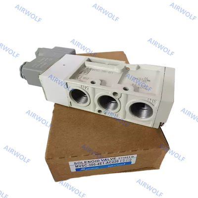 MVSC-300-4E1 MVSC-300-4E2 3/8 Mindman 5/2 Way Pneumatic Solenoid Valves 0.2-0.8Mpa Aluminum DC24V AC220V AC110V DC12V