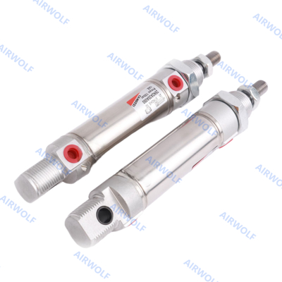CAMOZZI ISO6432 Stainless Steel Pneumatic Cylinder 0.15-1.0MPa 24 25 Series