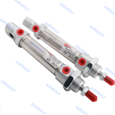 CAMOZZI ISO6432 Stainless Steel Pneumatic Cylinder 0.15-1.0MPa 24 25 Series