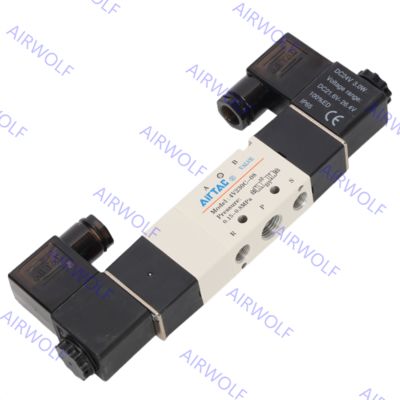 AIRTAC 4V200 Series 5/2 way, 5/3 way Electric Solenoid Valves 1/8" Port Size with Directional Control Function and 0.15~0.8MPa Operating Temperature