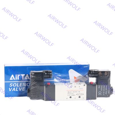 AIRTAC 4V200 Series 5/2 way, 5/3 way Electric Solenoid Valves 1/8" Port Size with Directional Control Function and 0.15~0.8MPa Operating Temperature