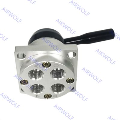 Sunrise Nielsen HV Series K34 Series 4/3 way Hand Rotary Pneumatic Manual Valve With 1/4", 3/8", 1/2" Port Size –20~+70℃ Working Temperature Range and 0~1.0MPa Operating Pressure