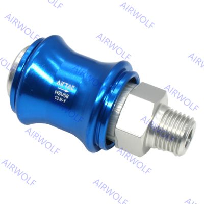 AIRTAC Sunrise HSV Series 3/2 way Alumnium Alloy Pneumatic Hand Slide Valve 1/8", 1/4", 3/8", 1/2", 3/4", 1" Sliding Switch Hand Push Valve with Directional Control Function