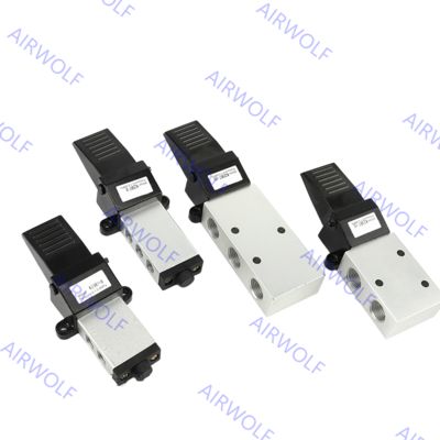 K23R7-8, K25R7-8, K25R7-15 3/2 way, 5/2 way Aluminum Alloy Foot Valve 1/4", 1/2"