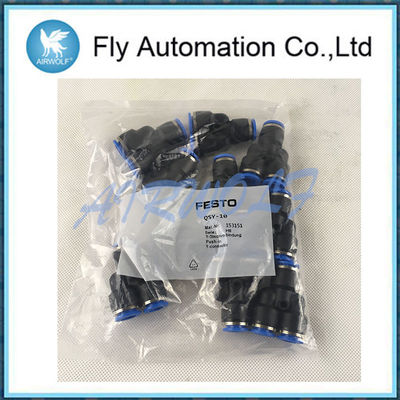 QSY-10 153151 Pneumatic Tube Fittings Male Thread With External Hex Low Corrosion Stress