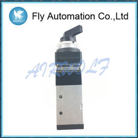 Aluminium Alloy 5/2 Way Pneumatic Manual Valve Compressed Air Fluid