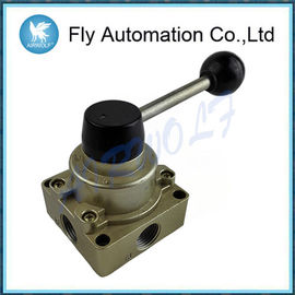 Manual Pneumatic hand valve HV-02 HV-03 HV-04 HV 3 Position 4 Way Pneumatic Hand Rotary Valve