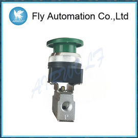 Aluminium Alloy Valve MSV86321EB MSV86321PB 1/8"  Red And Green Palm Button Stop Cock Mechanical Valve