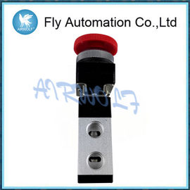 Aluminium Alloy 3 Way Pneumatic Valve , MSV9832 Series Push Pull Valve