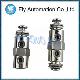 Push Button Type aluminium alloy  Pneumatic Manual Valve TAC-2P TAC-3P TAC-4P TAC-4PP Nickel Plated