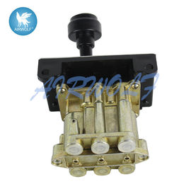 Silver Aluminum Alloy Dump Truck Valve / 6CV-D Tipper Controls Six Hole