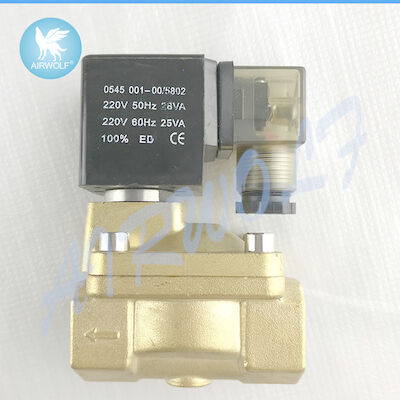 1.05MPa PU220 Series PU220-04 PU225-08 Brass Solenoid Valves Water