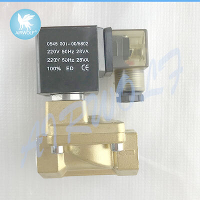 1.05MPa PU220 Series PU220-04 PU225-08 Brass Solenoid Valves Water