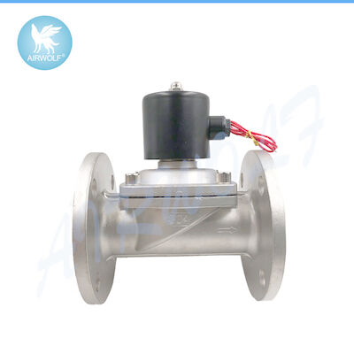 Normally Closed Flanged Stainless Steel Solenoid Valve