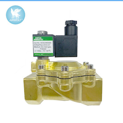  SCE238D005 1 Inch 3/2 Way Pilot Operated Brass Solenoid Valve