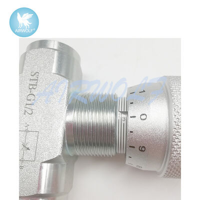 PN40 Carbon Steel Bidirectional hydraulic flow restrictor valve STB-G1/2