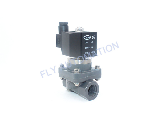 PVC Anti Corrosion FKM Pneumatic Solenoid Valves DHF21-15 DC24V