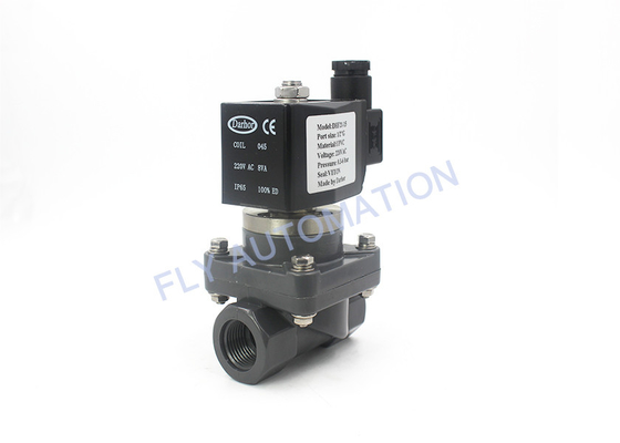 PVC Anti Corrosion FKM Pneumatic Solenoid Valves DHF21-15 DC24V