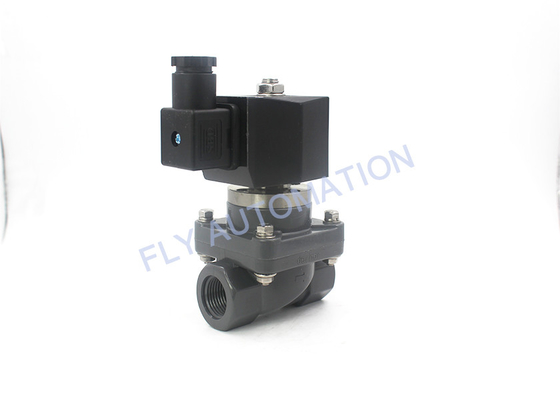 PVC Anti Corrosion FKM Pneumatic Solenoid Valves DHF21-15 DC24V