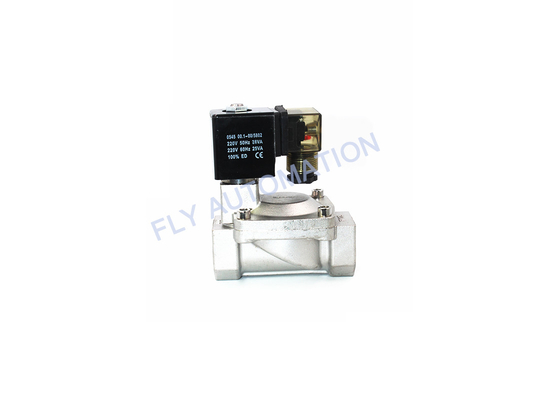 SLP-25 Series Solenoid Valve,G1" High Pressure Stainless Steel Normally Closed Water Valve,NBR VIT