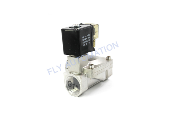 SLP-25 Series Solenoid Valve,G1" High Pressure Stainless Steel Normally Closed Water Valve,NBR VIT