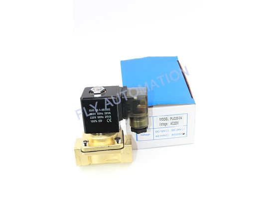 PU220-04 1/2" Brass Water Solenoid Valve With Timer Normally Closed Direct Drive Type Ac220v