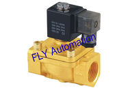 EPDM or fluororubber Sealed Brass Zinc 2 way Electric Water Solenoid Valves PU220-06