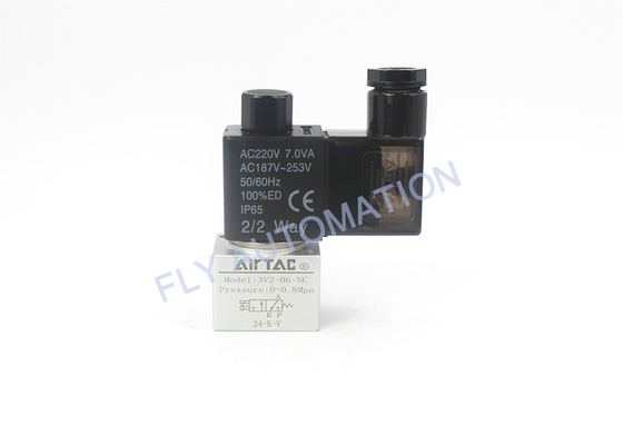 3 / 2 Way 1/8" Solenoid Valve AC220 Aluminum Alloy