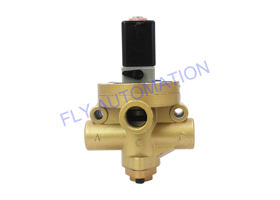 Pneumatic Solenoid Valve K23JD-10W 3/8" Yellow Old Cut-Off 3/2 Way