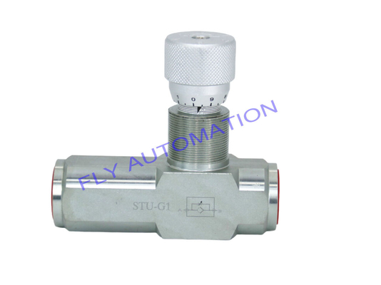 STU-G1'' Throttle Check Speed Regulating Valve Flow Restrictor Carbon Steel